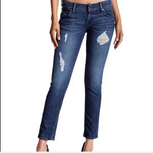 HUDSON Collin flap skinny ankle jeans